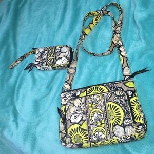 Vera Bradley cross body with matching wallet